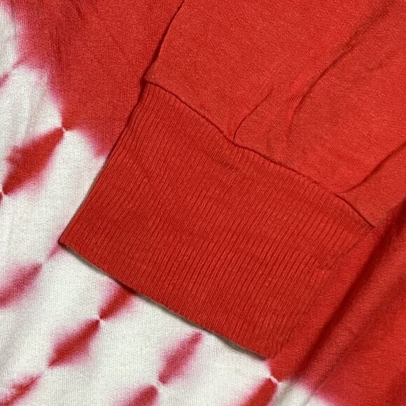 For The Republic Open Wrap Back Top Women’s XL Red Tie Dye Dolman Sleeve - Picture 15 of 16
